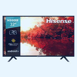 Amazon.com: Hisense 32-Inch 32H5500F Class H55 Series Android Smart TV with  Voice Remote (2020 Model) : Everything Else